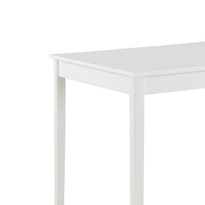 English Elm Lavina Compact White Rectangular Dining Set with Ladder Back Chairs for Four B2749P413188