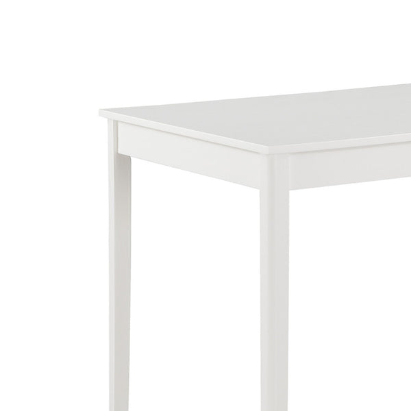 English Elm Lavina Compact White Rectangular Dining Set with Ladder Back Chairs for Four B2749P413188
