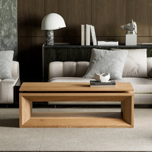 English Elm 43.3'' Wood Veneer Lift Top Coffee Table with Hidden Storage for Living Room Natural Wood W1435P453251