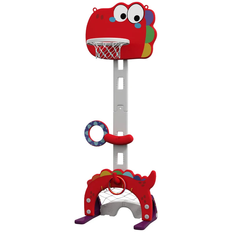 English Elm Kids Adjustable Dinosaur Theme 5 Sport Basketball Hoop Stand for Active Play T3971P441991