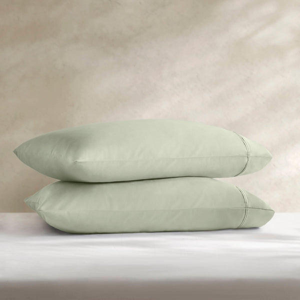 JLA Home Harbor House - Sateen Sheet Set crafted from Egyptian cotton 400TC sateen for breathable luxury, deep‑pocket fit, OEKO‑TEX certified Sage HHD20-1971