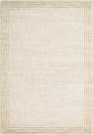 Surya Benchcraft Farmhouse Cottage Handmade Wool Rug 5' X 7'6" - Cozy, Rustic Design For Any Room The Prominent Colors In This Rug Are, 

'Ivory Wool Bec2300-912