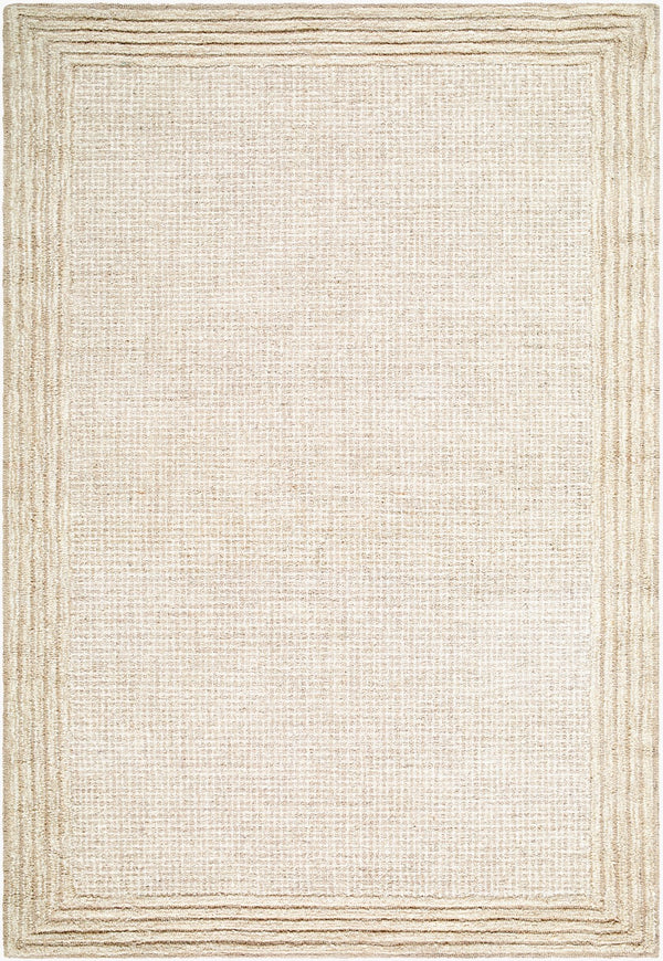 Surya Benchcraft Farmhouse Cottage Handmade Wool Rug 5' X 7'6" - Cozy, Rustic Design For Any Room The Prominent Colors In This Rug Are, 

'Ivory Wool Bec2300-912