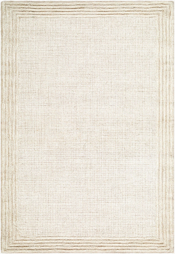 Livabliss Benchcraft Hand Tufted Wool Area Rug Farmhouse Cottage Style for Living Room Ivory, Sandsto 6' x 9' BEC2300-69