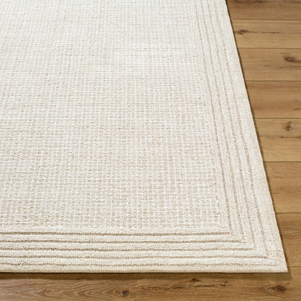 Livabliss Benchcraft Hand Tufted Wool Area Rug Farmhouse Cottage Style for Living Room Ivory, Sandsto 6' x 9' BEC2300-69