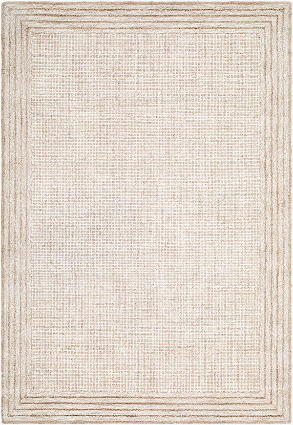 Surya Benchcraft Farmhouse Cottage Handmade Wool Rug 5' X 7'6" - Cozy, Rustic Design For Any Room The Prominent Colors In This Rug Are, Sand Wool Bec2301-576