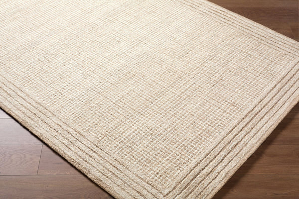 Livabliss Benchcraft Hand Tufted Wool Area Rug Farmhouse Style for Living or Bedroom Sand, Beige 8' x 10' BEC2301-810