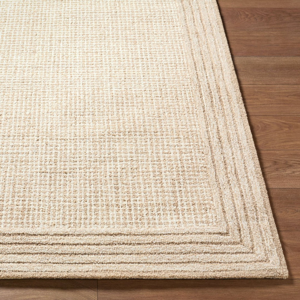Livabliss Benchcraft Hand Tufted Wool Area Rug Farmhouse Style for Living or Bedroom Sand, Beige 8' x 10' BEC2301-810