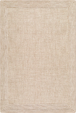 Livabliss Benchcraft Hand Tufted Wool Area Rug Farmhouse Cottage Style for Living Room Beige, Sandsto 6' x 9' BEC2302-69