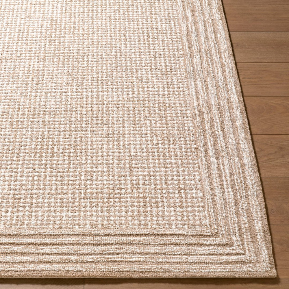 Livabliss Benchcraft Hand Tufted Wool Area Rug Farmhouse Cottage Style for Living Room Beige, Sandsto 6' x 9' BEC2302-69