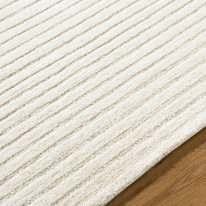 Surya Benchcraft Farmhouse Cottage Handmade Wool Rug 5' X 7'6" - Cozy, Rustic Design For Any Room 'Ivory Wool Bec2304-810