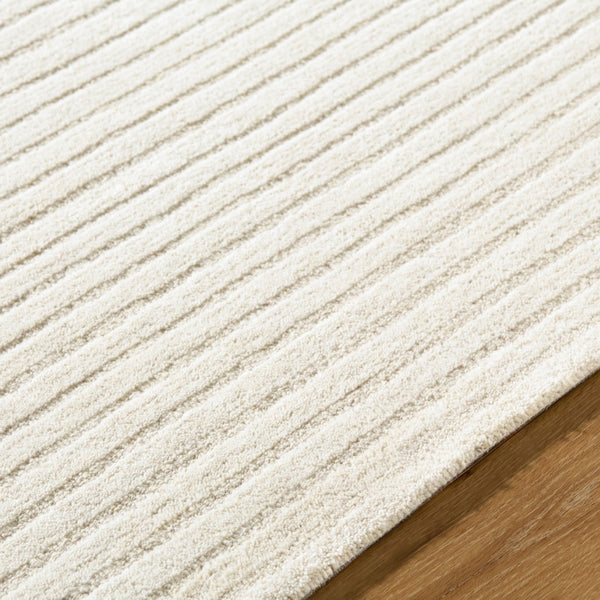 Surya Benchcraft Farmhouse Cottage Handmade Wool Rug 5' X 7'6" - Cozy, Rustic Design For Any Room 'Ivory Wool Bec2304-810