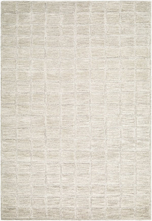 Livabliss Benchcraft Hand Tufted Wool Area Rug Farmhouse Artisan Looped Pile Living Room Accent Light Beige 5' x 7'6" BEC2305-576