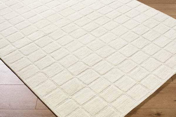 Surya Benchcraft Farmhouse Cottage Handmade Wool Rug 5' X 7'6" - Cozy, Rustic Design For Any Room 'Ivory Wool Bec2305-912