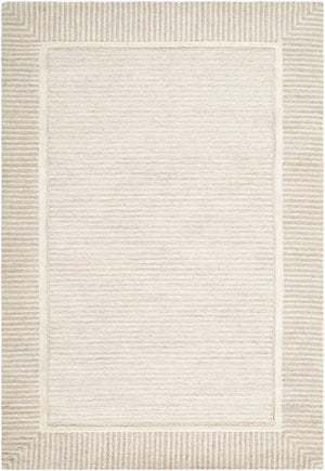 Surya Benchcraft Farmhouse Cottage Handmade Wool Rug 5' X 7'6" - Cozy, Rustic Design For Any Room 'Ivory Wool Bec2306-576