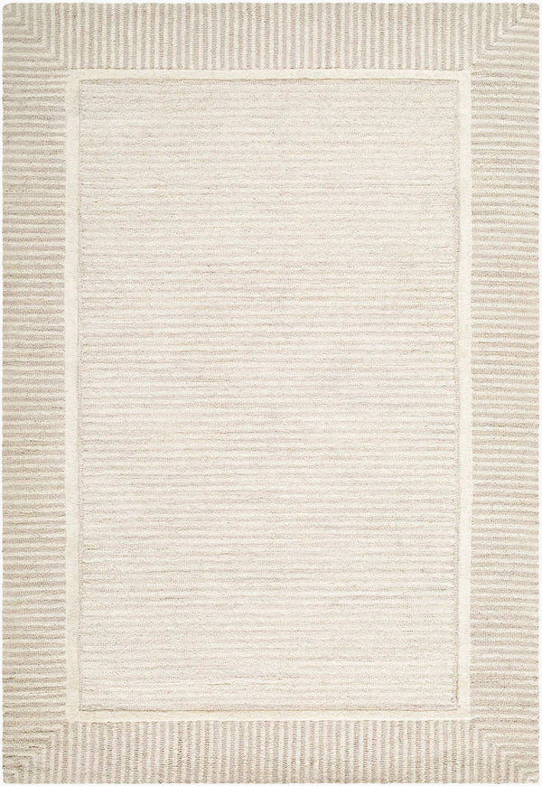 Surya Benchcraft Farmhouse Cottage Handmade Wool Rug 5' X 7'6" - Cozy, Rustic Design For Any Room 'Ivory Wool Bec2306-576
