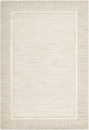 Livabliss Benchcraft Hand Tufted Wool Area Rug Farmhouse Cottage Style for Living Room Ivory, Light T 8' x 10' BEC2306-810