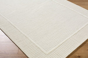 Surya Benchcraft Farmhouse Cottage Handmade Wool Rug 5' X 7'6" - Cozy, Rustic Design For Any Room 'Ivory Wool Bec2306-576