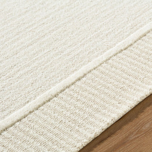 Surya Benchcraft Farmhouse Cottage Handmade Wool Rug 5' X 7'6" - Cozy, Rustic Design For Any Room 'Ivory Wool Bec2306-576