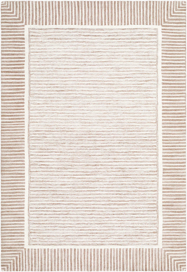 Surya Benchcraft Farmhouse Cottage Handmade Wool Rug 5' X 7'6" - Cozy, Rustic Design For Any Room 'Taupe Wool Bec2308-69