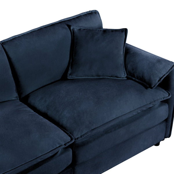 English Elm Oversized Chenille Accent Chair Set Two Wide Seat Pillow Arms Living Room Lounge W3163S00008