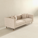 English Elm Ashcroft Furniture - Edward Sofa (Light Cream Velvet)