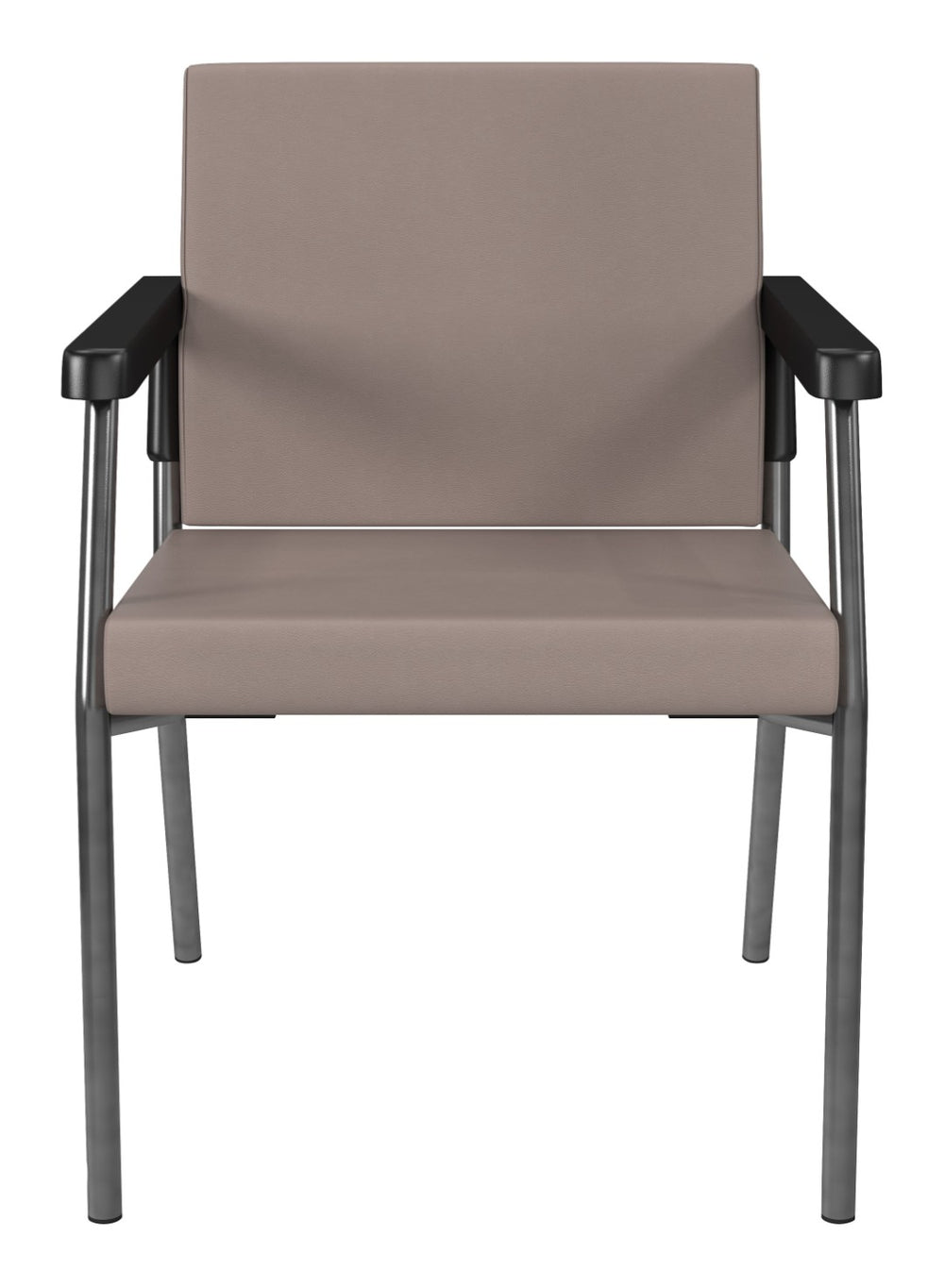 OSP Home Furnishings Bariatric Guest Chair with Reinforced Metal Frame and Plush Pu Padded Seat for Medical Lobbies BC9601-R103