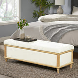 Christopher Knight Home® Osgood White Storage Ottoman with Hidden Compartment