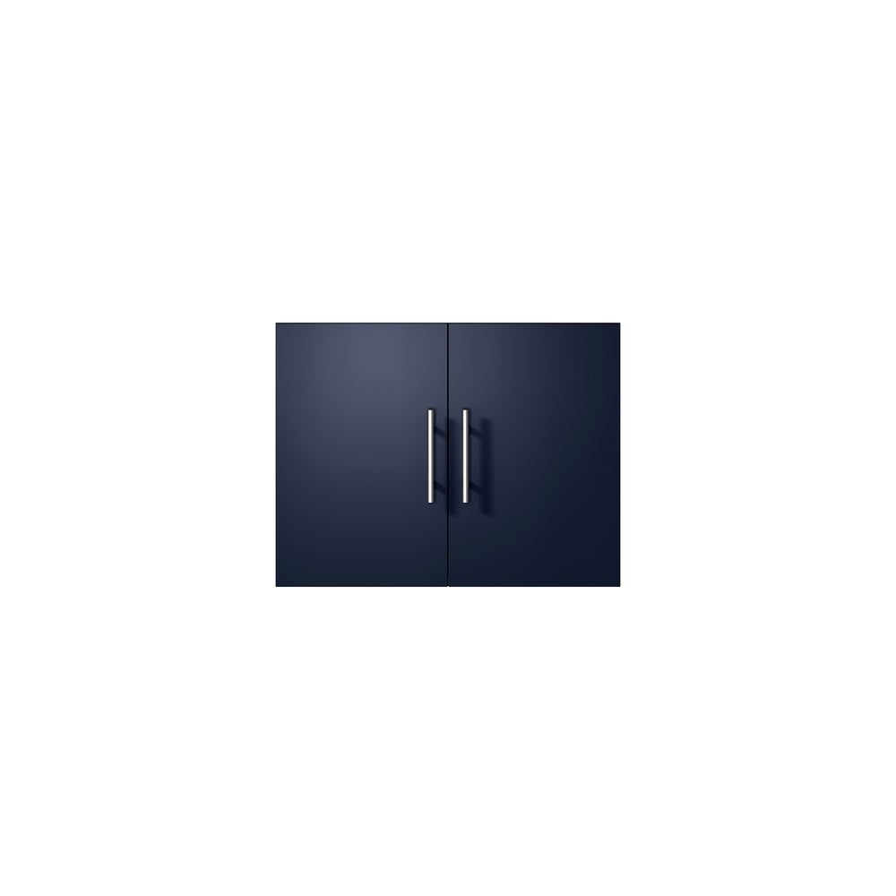 English Elm Navy Blue Bath Vanity 24" W X 22" D - Elegant Solid Wood Design With Soft-Close Storage Solution B2731P258559