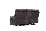 English Elm Wallace & Bay - Wallace & Bay  Hooper Gray Power Reclining Loveseat