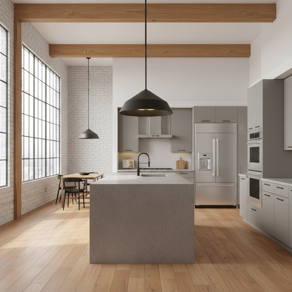 English Elm 14 Inch Matte Black Integrated Led Pendant Dimmable Etched Glass Kitchen Fixture B370P399324