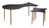 Norden Coffee Table Set (2-Piece) Black & Bronze 110032 Zuo Modern