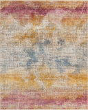 Unique Loom Deepa Whane Machine Made Abstract Rug Multi, Blue/Ivory/Yellow/Pink/Gray 7' 10" x 9' 8"