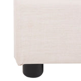 Safavieh Carter Bed Light Beige Linen 66.5" x 91.5" x 34"