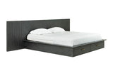 VIG Furniture Modrest Manchester- Contemporary Platform Dark Grey Bed with Drawers VGWD-HLF2-BED