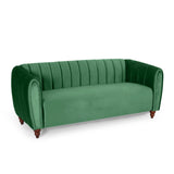 Christopher Knight Home® - Noble House - Richland Modern Glam Velvet Channel Stitch 3 Seater Sofa