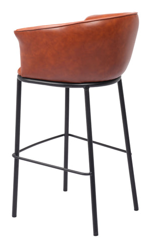 Garston Barstool Brown 110178 Zuo Modern
