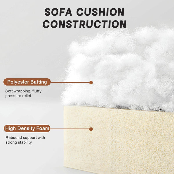 English Elm U Shape 4 Seater Modular Sofa With Movable Ottomans & Hidden Storage – Cozy Chenille Seating Solution W3041S00211-GIGA