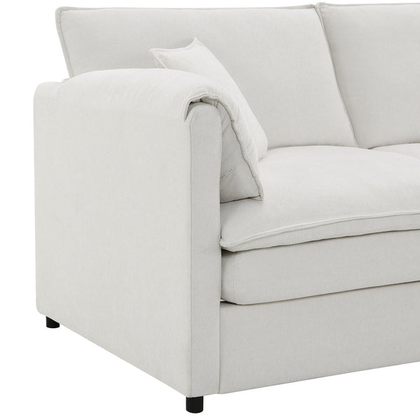 English Elm 9687 Stylish Well Crafted Home Furniture Piece for Modern Living Spaces White N723P243197W