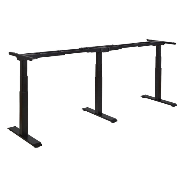 OSP Home Furnishings 3-way Adjustable Table Base with Three Height Positions for Dining or Work Surfaces Black OYF333-BK