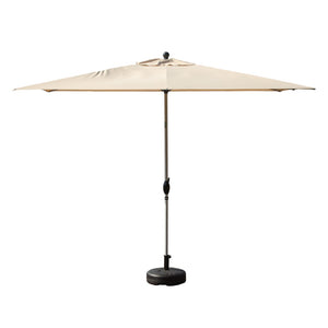 English Elm Rectangle Patio Umbrella With Crank Lift & Adjustable Tilt - Stylish Beige Shade Perfect For Outdoors W1859P320950-GIGA
