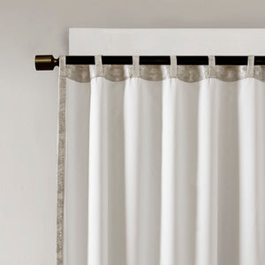 JLA Home SunSmart - Jacquard Marble-Textured Blackout Curtain Panel with Total Light Block, Thermal Insulation, Noise Reduction 108 L x 50 W x 0.13H SS40-0099