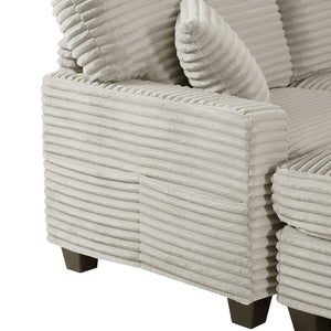 English Elm Swivel Barrel Accent Chair Chenille Tufted Round Club Seat for Living Room Lounge N719S002080R
