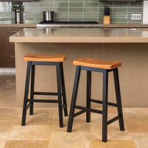 Christopher Knight Home® - Noble House - - Wood 29" Saddle Stool