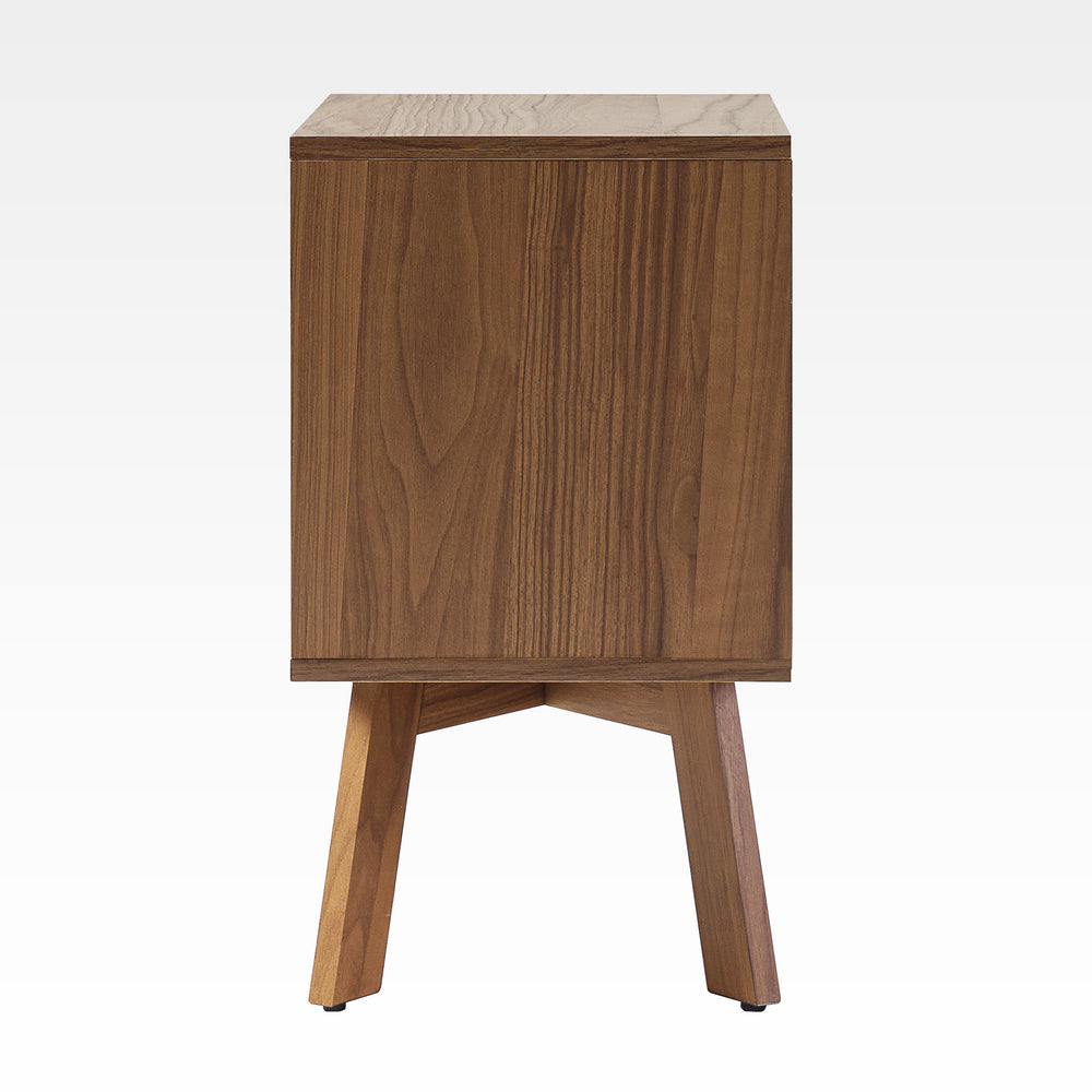 MCM 20" 1 Drawer Nightstand Mocha FRAB4CMO Walker Edison