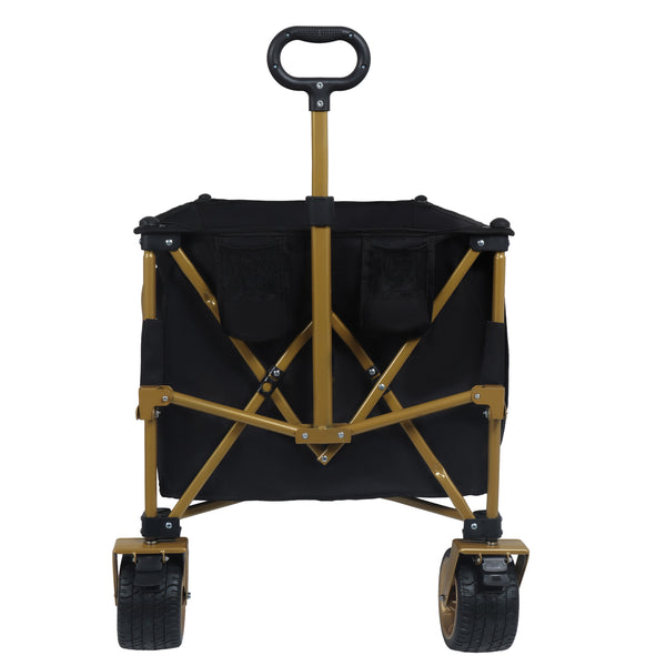 English Elm 51-inch Heavy Duty Steel Folding Utility Wagon with All-terrain Wheels and 480lb Capacity W2932P331764