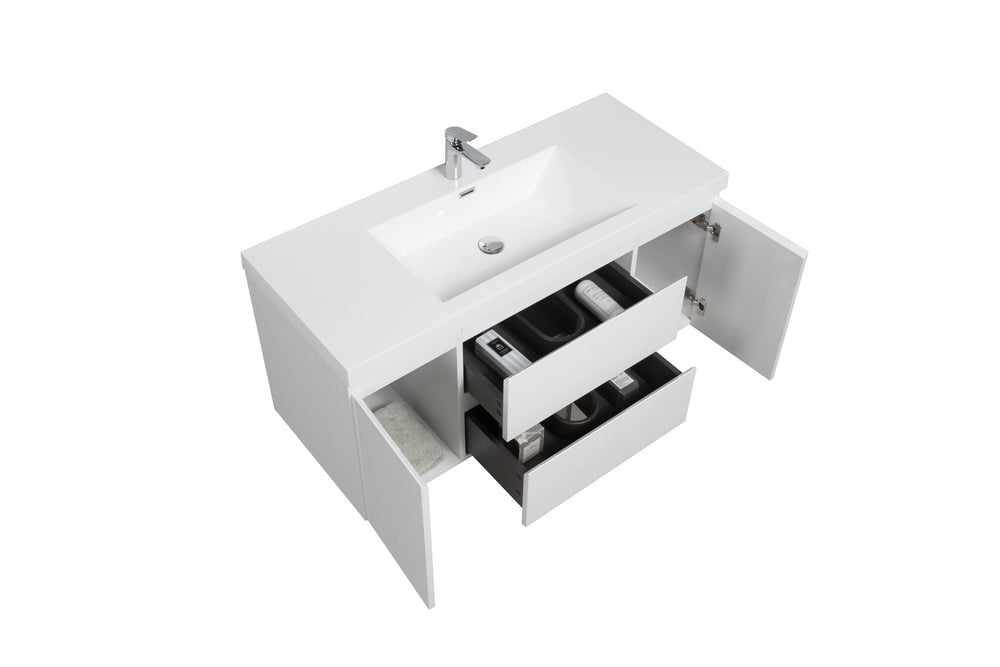 English Elm 48" Wall Mount Cabinet Hanging Bracket for Bathroom Storage Space Saving Support W1920P466272