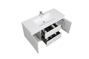 English Elm 48" Wall Mount Cabinet Hanging Bracket for Bathroom Storage Space Saving Support W1920P466272