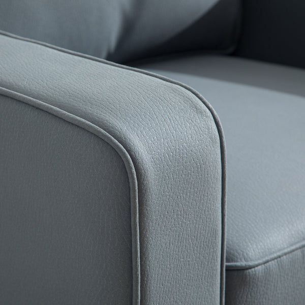 English Elm 33.6''w Swivel Club Chair Tech Cloth Upholstery Hidden Storage Square Accent Seat Blue W3098S00049