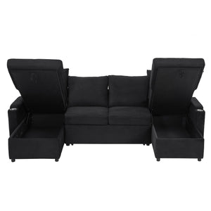 English Elm Swivel Barrel Accent Chair Chenille Tufted Round Club Seat for Living Room Lounge Black N719S002190B